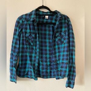 DIVIDED Blue flannel
